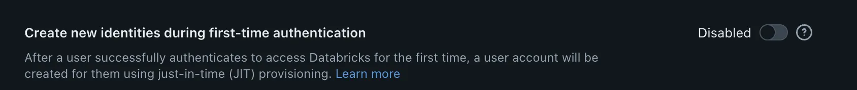 Disable JIT settings